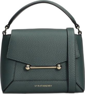 Strathberry Nano Mosaic Bar-detail Grained Mini Bag