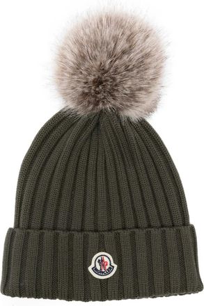 Moncler Berretto con applicazione - Verde