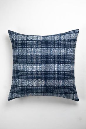 Archive New York Vintage Indigo Handwoven Ikat Throw Pillow in Blue at Nordstrom, Size 12X20