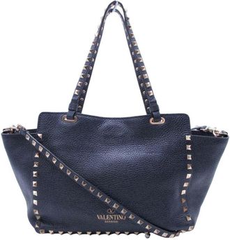 Valentino Garavani Navy Handbag Tote Bag (Pre-Owned)