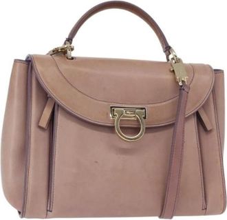 Ferragamo Pre-owned Handbags, female, Purple, Size: ONE SIZE Pre-owned Handbag