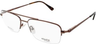 Elasta Mens Brown Rectangular Eyeglass Frames E 7251