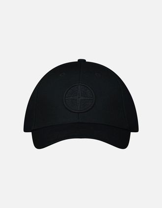 Stone Island Mens Stone Island Baseball Cap in Black - Size: ONE-SIZE