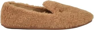 Max Mara Stijlvolle schoenen van alternatieve vezels - Dames - Pantoffels - Bruin - 40 EU - Schoenen