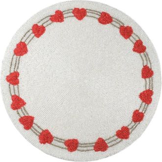 Tiramisu Radiant Hearts Beaded Placemat