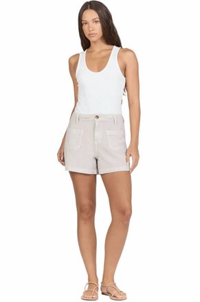 Dear John Denim Carlisle High Waist Shorts In Stone