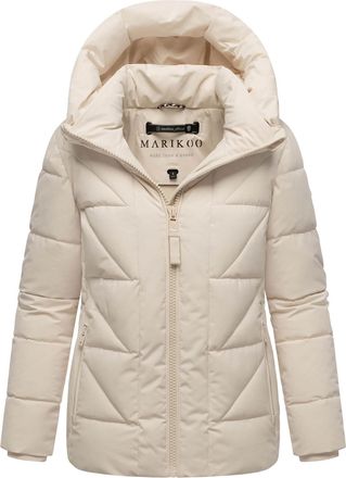 Marikoo dames winterjas Kuschelnasee met capuchon en fleecevoering