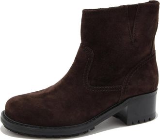 Car Shoe Su&egrave;de Enkellaarzen Bruin Itali&euml; Kdt 83I - Dames - Laarzen met Hak - Bruin - 36 1/2 EU - Su&egrave;de - Schoenen