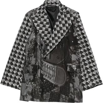 Barbara Bologna Blazer con stampa astratta - Nero