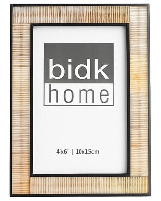 BIDKhome Bidkhome Resin Horn Picture Frame 4X6