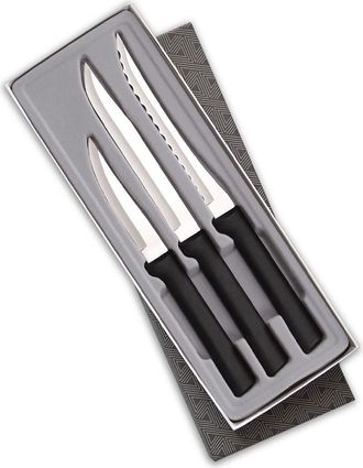 Rada 3 Piece Cooking Essentials Knife Set with Gift Box in Black at Nordstrom