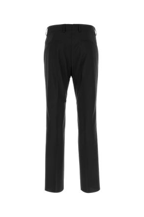 Valentino Garavani Mens Black Wool Blend Pant Nero Exterior: Mohair Pantaloni Trousers