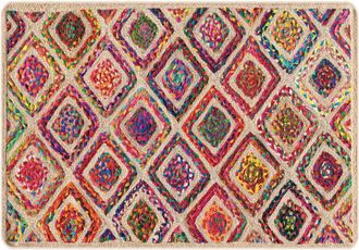 vidaXL Alfombra Lavable Antideslizante Multicolor 160x230 Cm Vidaxl