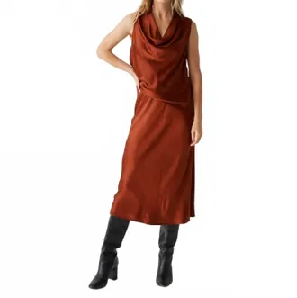 Michael Stars Leila Midi Skirt In Lava