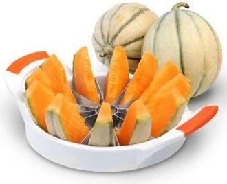 Trade Shop Trade Shop - Cortador De Mel&oacute;n Rebanador De Sand&iacute;a 12 Cuchillas 19cm En Acero Hogar Cocina