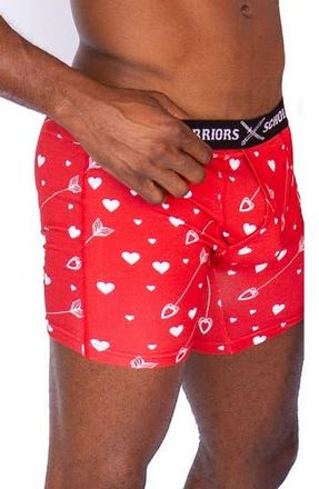 Warriors & Scholars Cupid Boxer Briefs in Red at Nordstrom Rack, Size Xxx-Large