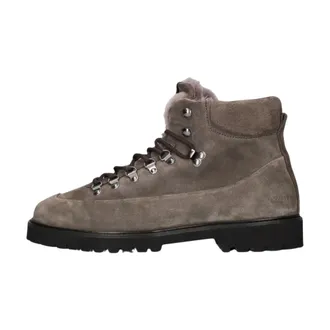 Nubikk Schoenen, Heren, Grijs, 40 EU, Su&egrave;de, Logan Chad FUR Enkellaarsjes