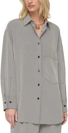 Lafayette 148 New York Collared Oversized Shirt