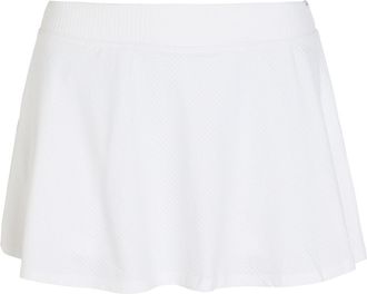 Vuori Clothing Baseline Gingham Stretch-jersey Mini Tennis Skirt - White - S (UK8-10 / S)