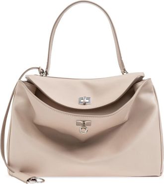 Balenciaga Rodeo Medium Bag - Dames - Schoudertassen - Beige - ONE Size - Leer - Tassen