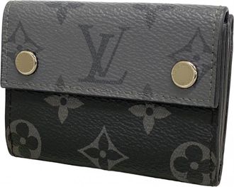 Louis Vuitton Black Gray Wallet (Tri-Fold) (Pre-Owned)