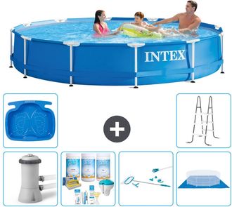 Intex Piscina Con Estructura Redonda - 366x76 Cm - 8-piezas S21032