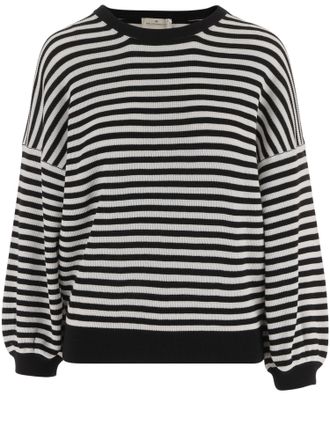 Bruno Manetti Cotton Striped Knit Top
