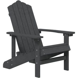 vidaXL Silla De Jard&iacute;n Adirondack Pead Antracita