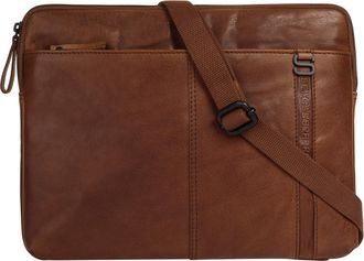 Spikes & Sparrow Dokumententasche SPIKES & SPARROW LAPTOP SLEEVE, Herren, Gr. B/H/T: 33cm x 26cm x 4cm onesize, braun (cognac), Leder, leicht gl&auml;nzend, unifarben, Tasc