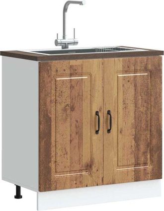 vidaXL Mobile base lavello Kalmar Legno Vecchio 80x46x81,5 cm - Vidaxl