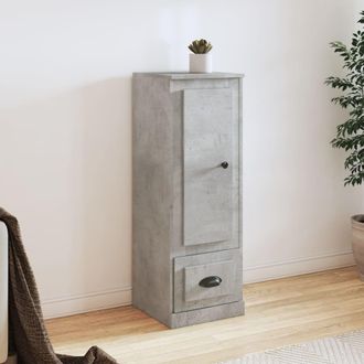 vidaXL Vidaxl - Aparador Madera Contrachapada Gris Hormig&oacute;n 36x35,5x103,5 Cm
