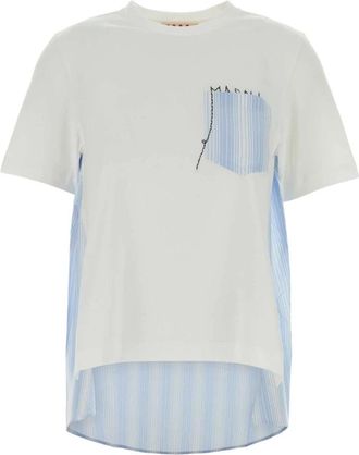 Marni T-Shirts, female, Multicolor, Size: S Cotton T-shirt