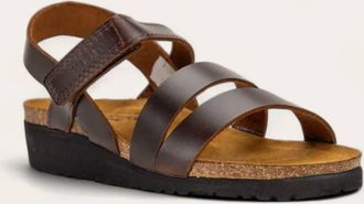 Naot Womens Kayla Sandals - Narrow In Buffalo Leather Brown
