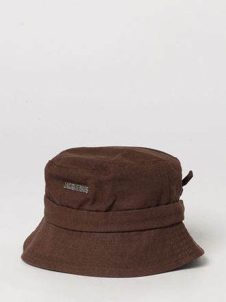 Jacquemus Cappello bucket in cotone con coulisse regolabile e logo metallico