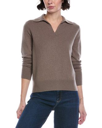 Vince Wool & Cashmere-Blend Polo Shirt