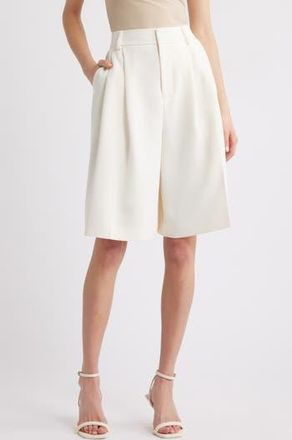 Good American Suiting Longer Length Shorts in Cloud White001 at Nordstrom Rack, Size 12