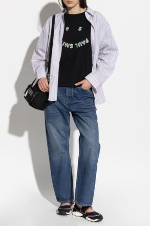 Paul Smith Shirt With A Striped Pattern, Womens, White