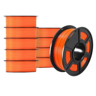 OEM Filamento 3d, Material Ecol&oacute;gico, Excelente Calidad De Impresi&oacute;n, Petg Naranja, 10 Rollos