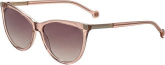 Carolina Herrera Womens HER0141S-0BJS-HA HER0141S 0BJS 58 HA Sunglasses - Blush - One Size