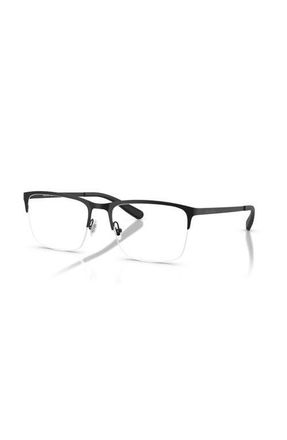 Brooks Brothers 56mm Rectangle optical glasses in Black at Nordstrom