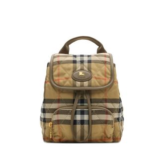 Burberry Embroidered Canvas Mini Horseshoe Backpack