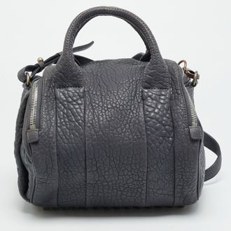 Alexander Wang Rocco Grey Textured Leather Bag