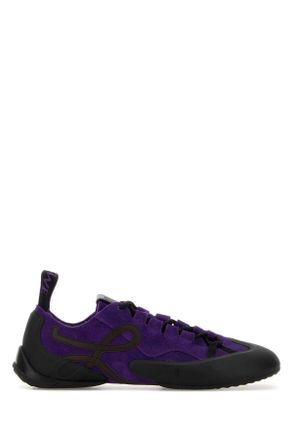 Loewe Purple Suede Grip Sneakers