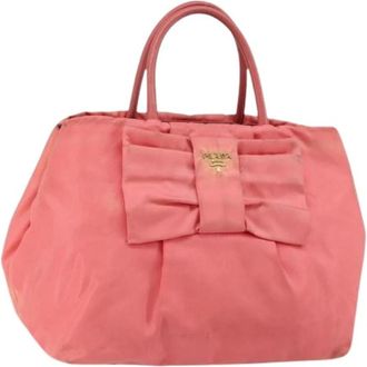 Prada Pre-owned Vintage Handtas - Dames - Vintage Handtas - Roze - ONE Size - Nylon - Vintage