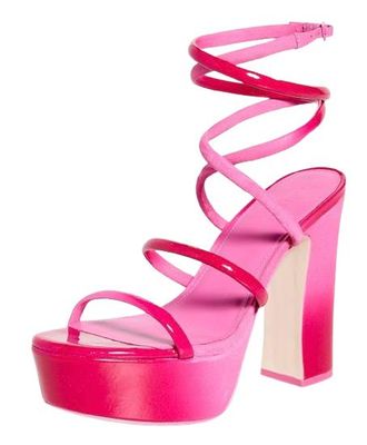 Cult Gaia Pink Aliza Platform Heels Size 38