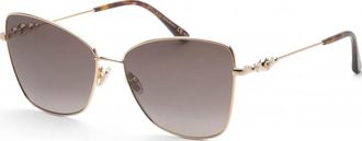 Jimmy Choo London Womens TESO 59 S 000 Sunglasses - Gold - One Size
