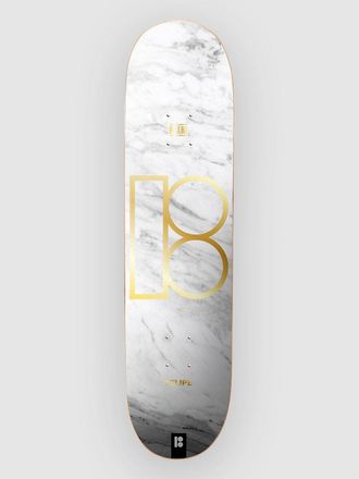 Plan B White Marble Gustavo 8.0x31.55 Twin Skateboard Deck patroon