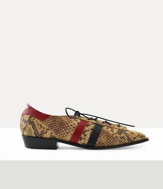 Vivienne Westwood Hammerhead Trainer Leather Beige 4-37 Unisex