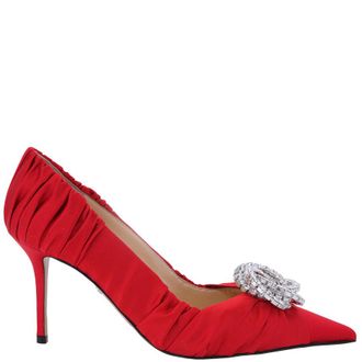 サンダル・ミュール MACH & MACH Burgundy suede pumps Mach & Mach Burgundy Suede Pumps | italist