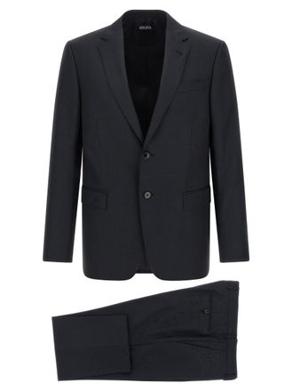Ermenegildo Zegna Dark Blue Notched Lapel Suit